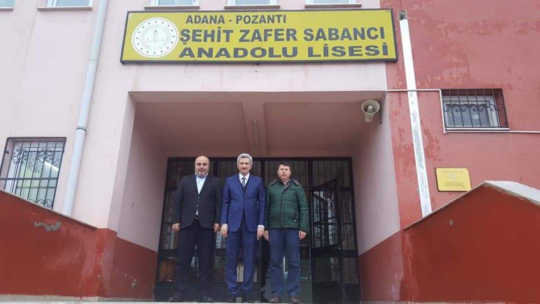 Milli Eğitim Müdürümüz Hüdaverdi YILDIZ İlçemiz Şehit Zafer Sabancı Anadolu Lisesini ve Cumhuriyet İlkokulunu ziyaret etti.