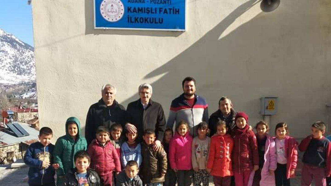 Milli Eğitim Müdürümüz Hüdaverdi YILDIZ İlçemiz Hamidiye ilkokulu ve Kamışlı Fatih İlkokulunu ziyaret etti. 