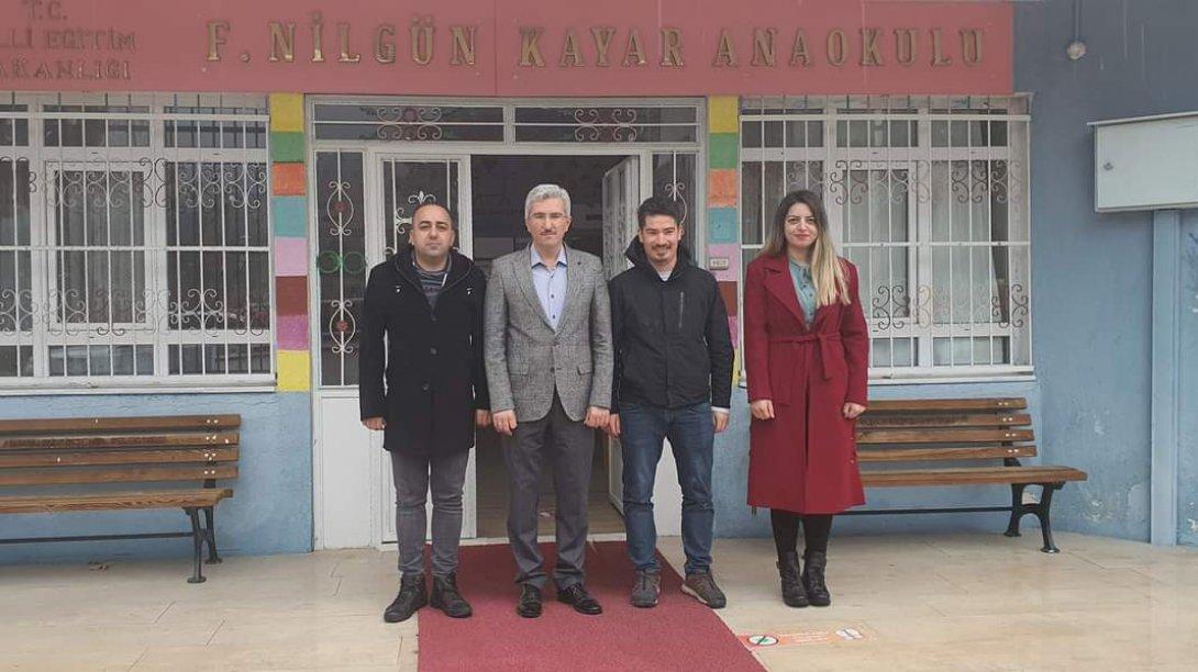 Milli Eğitim Müdürümüz Hüdaverdi YILDIZ ve Şube Müdürümüz Fatih SEZGİN Fatma Nilgün Kayar Anaokulunu ziyaret ettiler.
