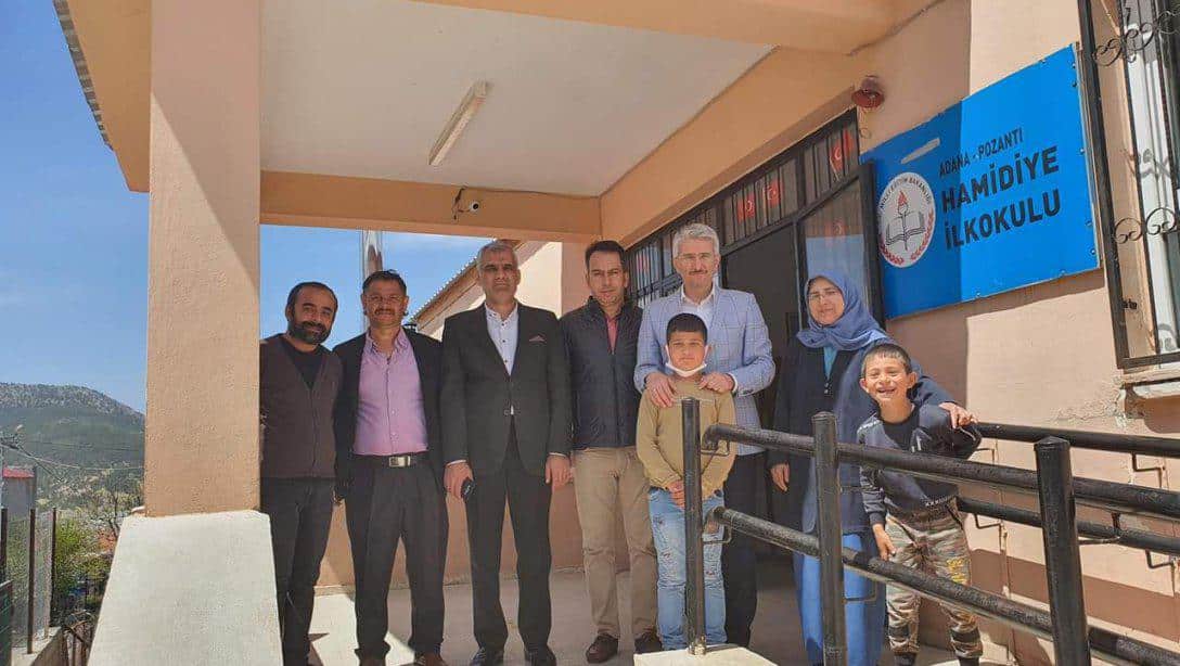 Milli Eğitim Müdürümüz Sn.Hüdaverdi YILDIZ ve Şube Müdürümüz Mehmet YILDIRIM Kamışlı Fatih İlkokulu-Ortaokulunu ve Hamidiye İlkokulunu ziyaret etti.