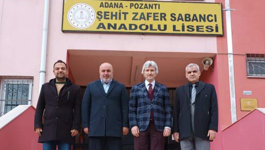 Milli Eğitim Müdürümüz Sn.Hüdaverdi YILDIZ ve Şube Müdürümüz Mehmet YILDIRIM Şehit Zafer Sabancı Anadolu Lisemizi ziyaret ettiler.
